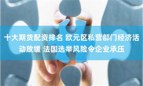 十大期货配资排名 欧元区私营部门经济活动放缓 法国选举风险令企业承压