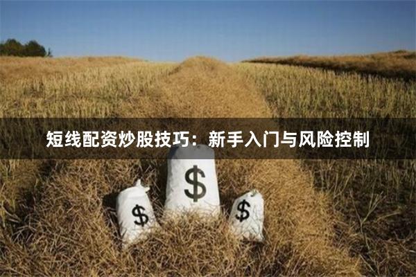 短线配资炒股技巧：新手入门与风险控制