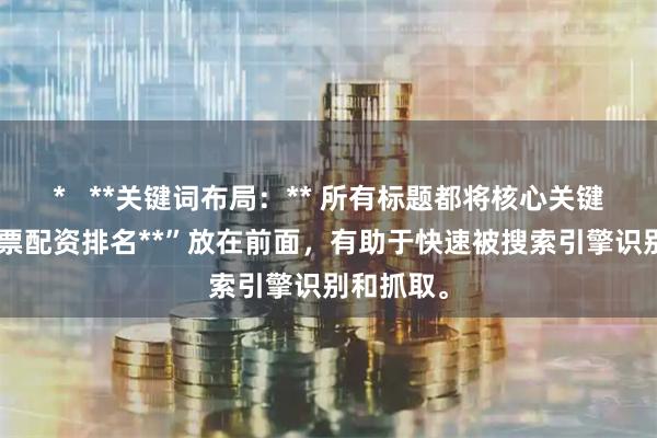 *   **关键词布局：** 所有标题都将核心关键词“**股票配资排名**”放在前面，有助于快速被搜索引擎识别和抓取。